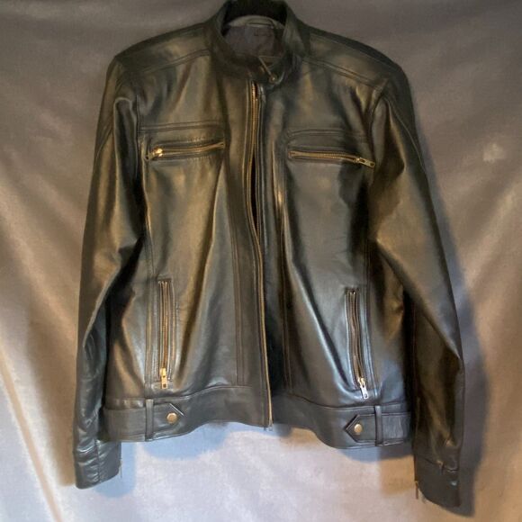 Western Leather XXXL Motorcycle Jacket  Women’s Black Lambskin - Picture 7 of 7